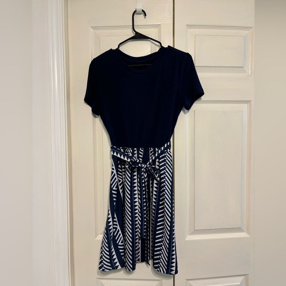 Cupshe Black and White Fit and Flare Midi Dress